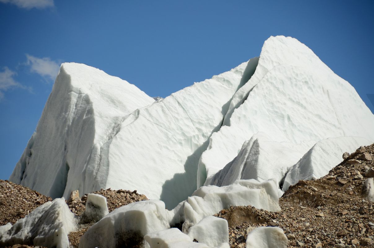 13 Huge Penitentes On The Gasherbrum North Glacier In China 